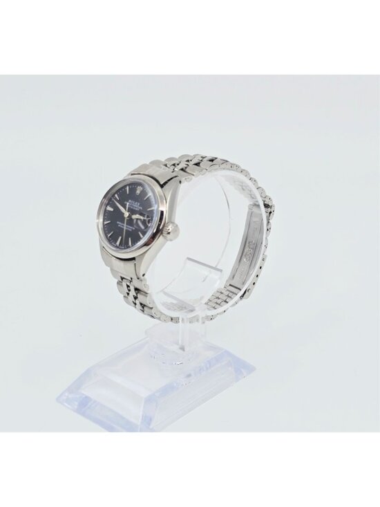 Rolex Lady Date 6516 Datejust Dial Black Tritium Jubilee 24mm Vintage Watch main image 6